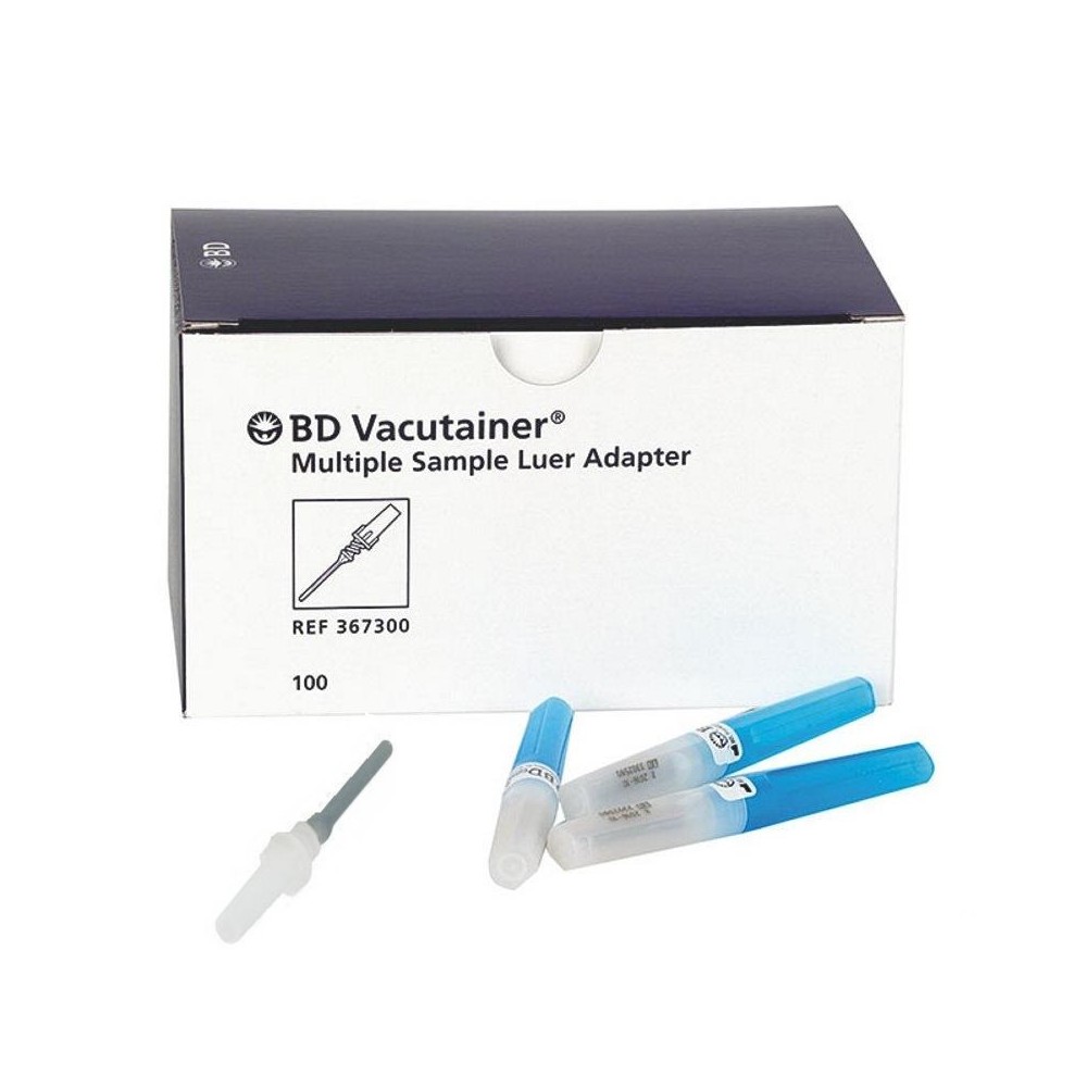 ADAPTADOR ESTÉRIL VACUTAINER LUER BD PARA EXTRACCIÓN (CAJA 1000 UDS)