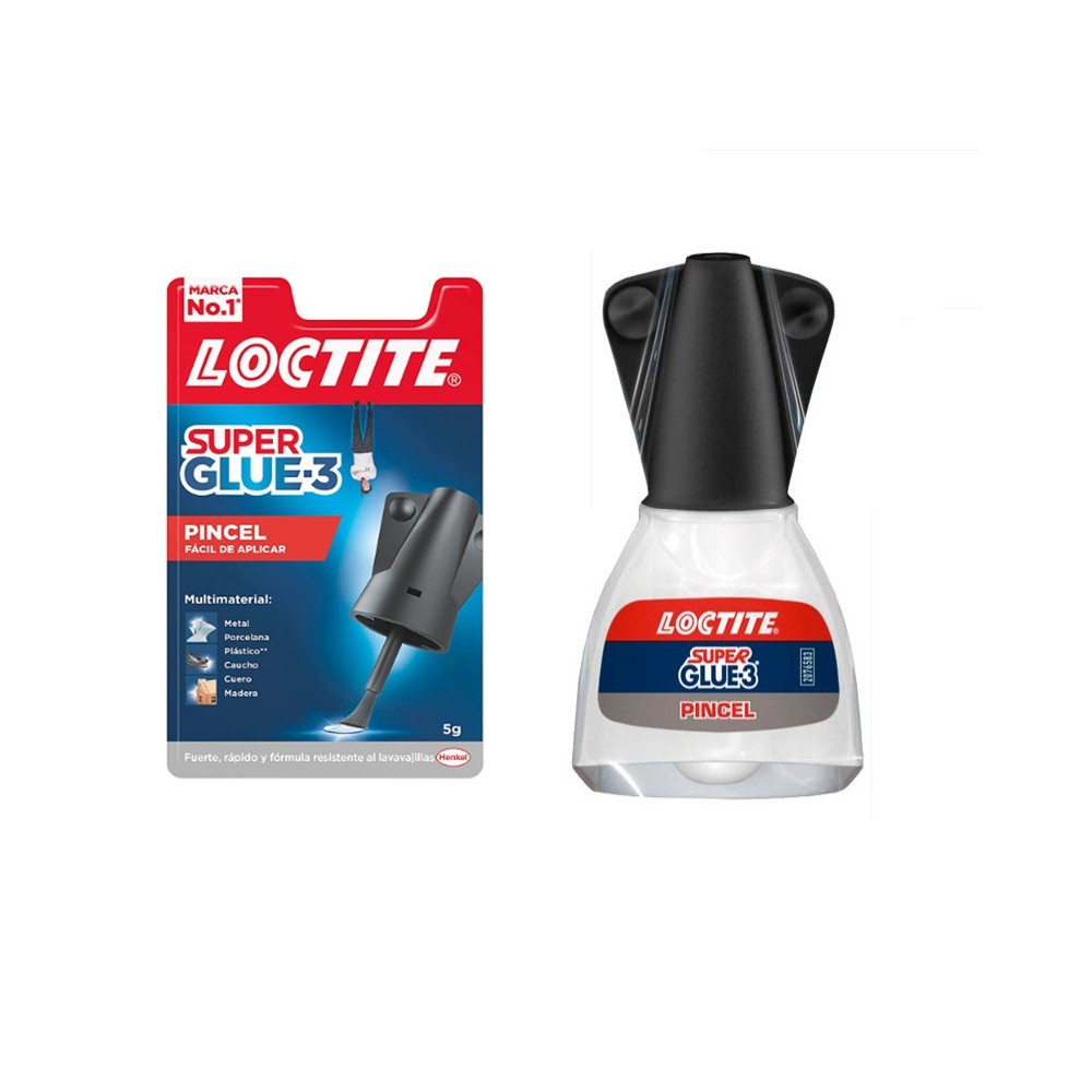 ADHESIVO LOCTITE SUPER GLUE 3 PINCEL 5 GR (UNIDAD)