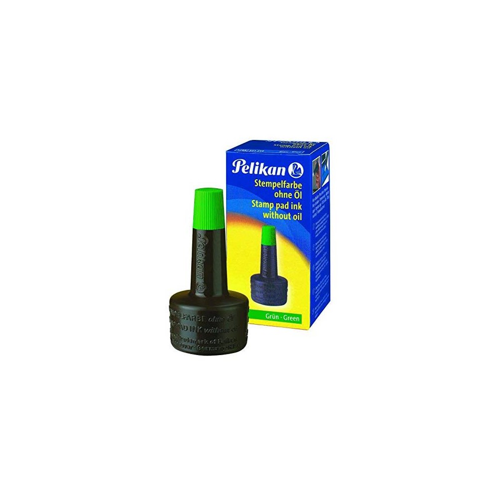 TINTA PARA TAMPÓN SELLAR PELIKAN 4K 28ML VERDE (UNIDAD)