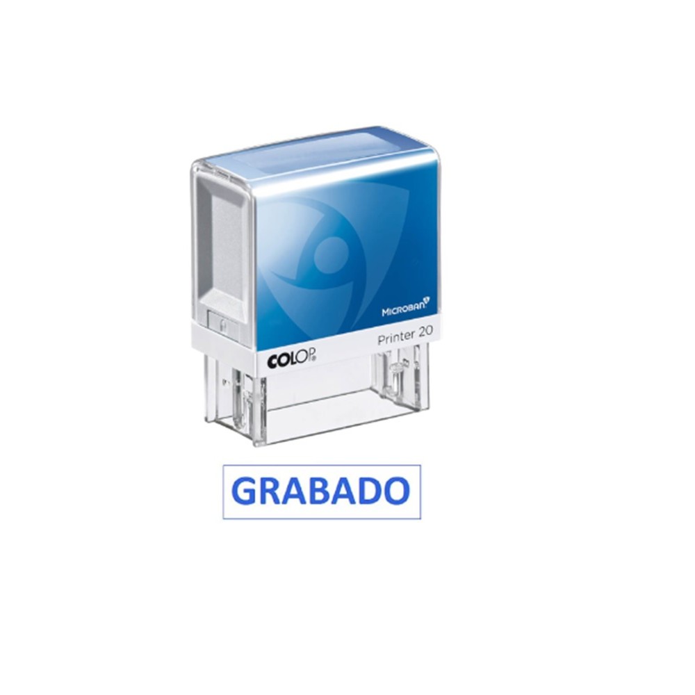 SELLO AUTOMÁTICO  GRABADO  TINTA AZUL COLOP PRINTER 20