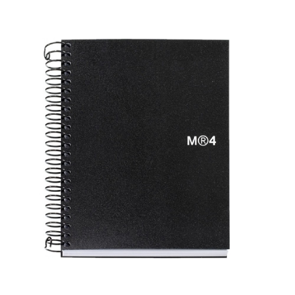 CUADERNO MIQUIELRIUS TAMAÑO A6 CUADRÍCULA 4X4 ESPIRAL LATERAL TAPA PP 140H  MICROPERFORADAS 60G 