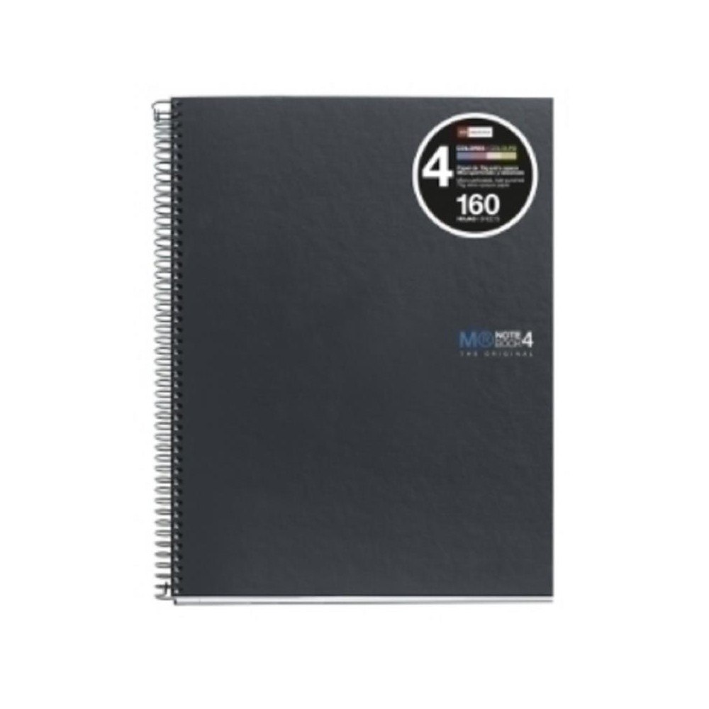 CUADERNO MIQUELRIUS TAMAÑO A5 CUADRÍCULA 5X5 TAPA DURA 160H ESPIRAL IZQUIERDA (PAQ  3 UDS)