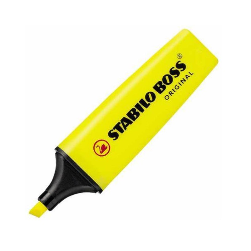 MARCADOR FLUORESCENTE AMARILLO STABILO BOSS (UNIDAD)