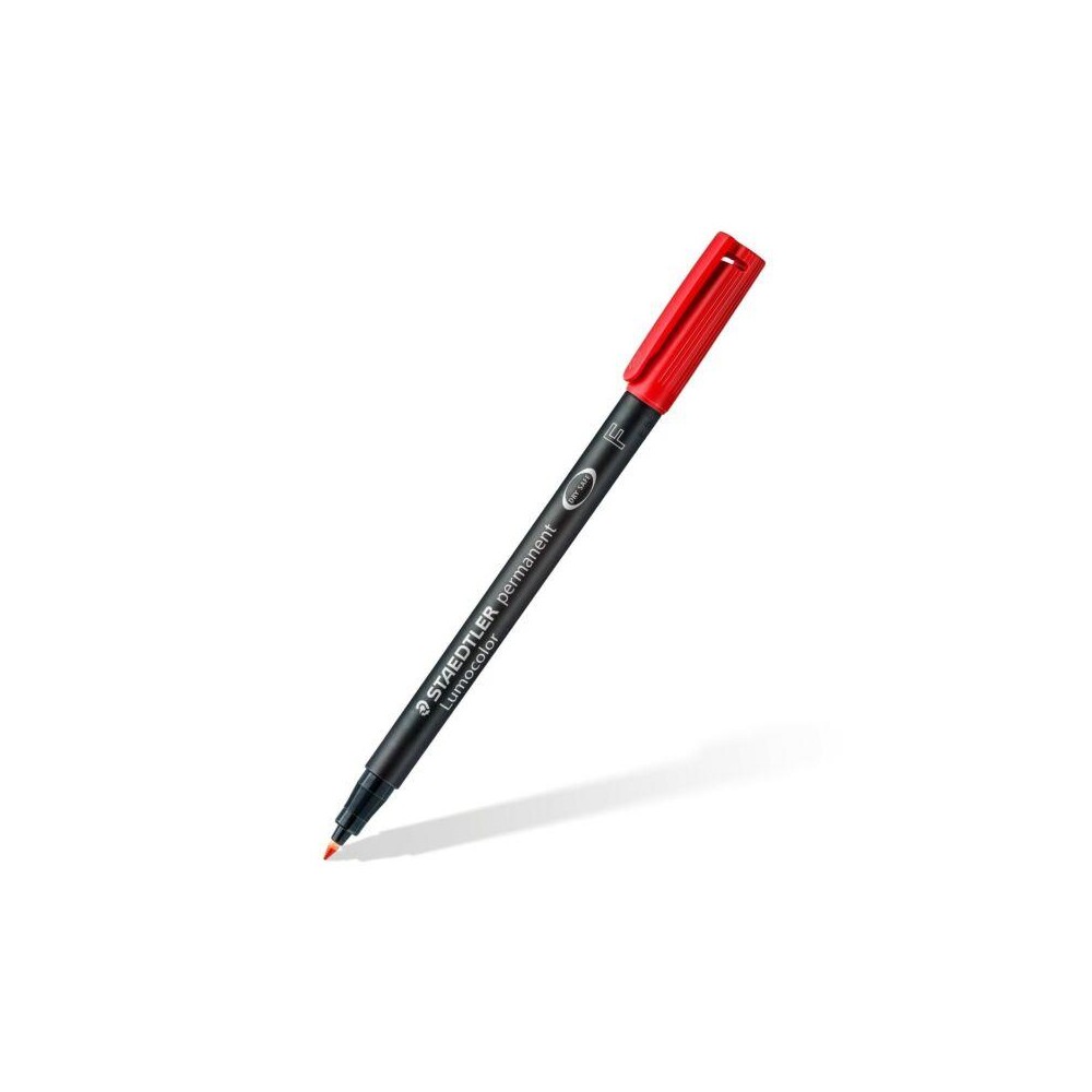 ROTULADOR PERMANENTE STAEDTLER RETROPROYECCIÓN PUNTA FINA 0,6 MM ROJO (UNIDAD)