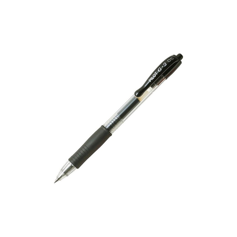 BOLÍGRAFO PILOT G-2 ROLLER TINTA DE GEL RETRÁCTIL  BOLA 0,7MM  TRAZO 0,4MM  COLOR NEGRO (UNIDAD)