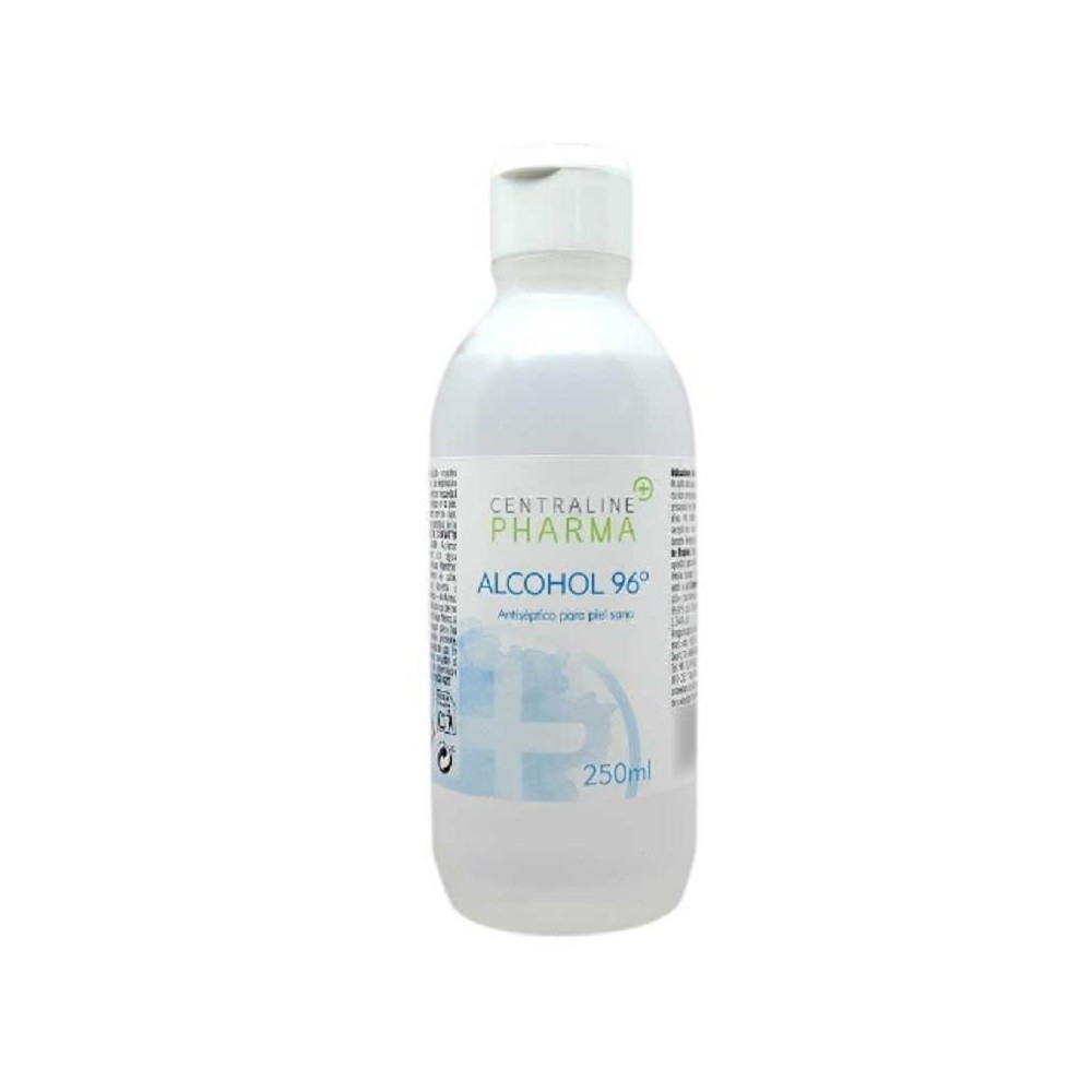 ALCOHOL SANITARIO 96º CENTRALINE PHARMA (ENVASE 250 ML)