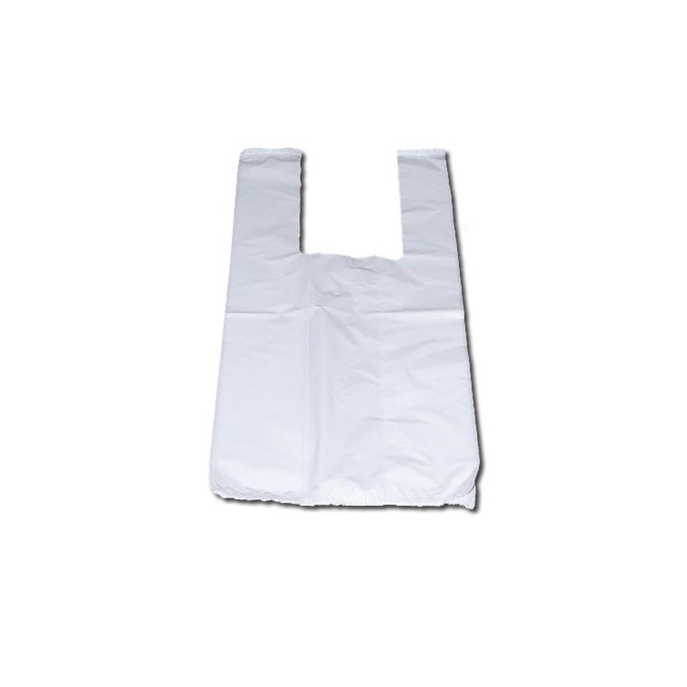 BOLSA CAMISETA 50X60CM BLANCA 70  RECICLADA (PAQ  800 UDS)