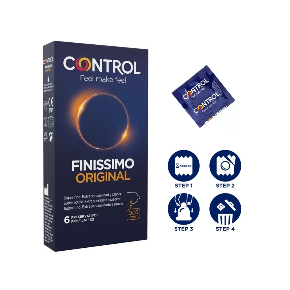 PRESERVATIVOS CONTROL FINISSIMO ORIGINAL (PAQ  DE 6 UDS)