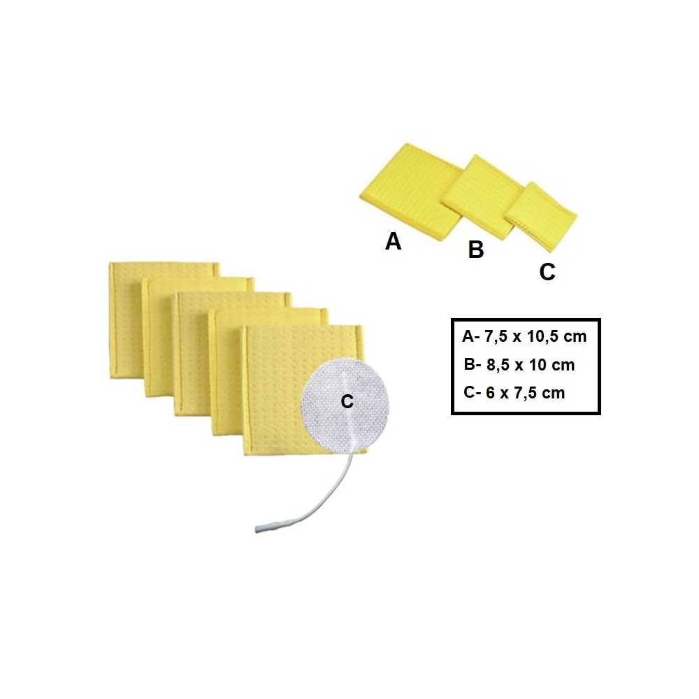 ESPONJAS PARA INTERFERENCIALES 60 X 75 MM (PAQ  5 UDS)