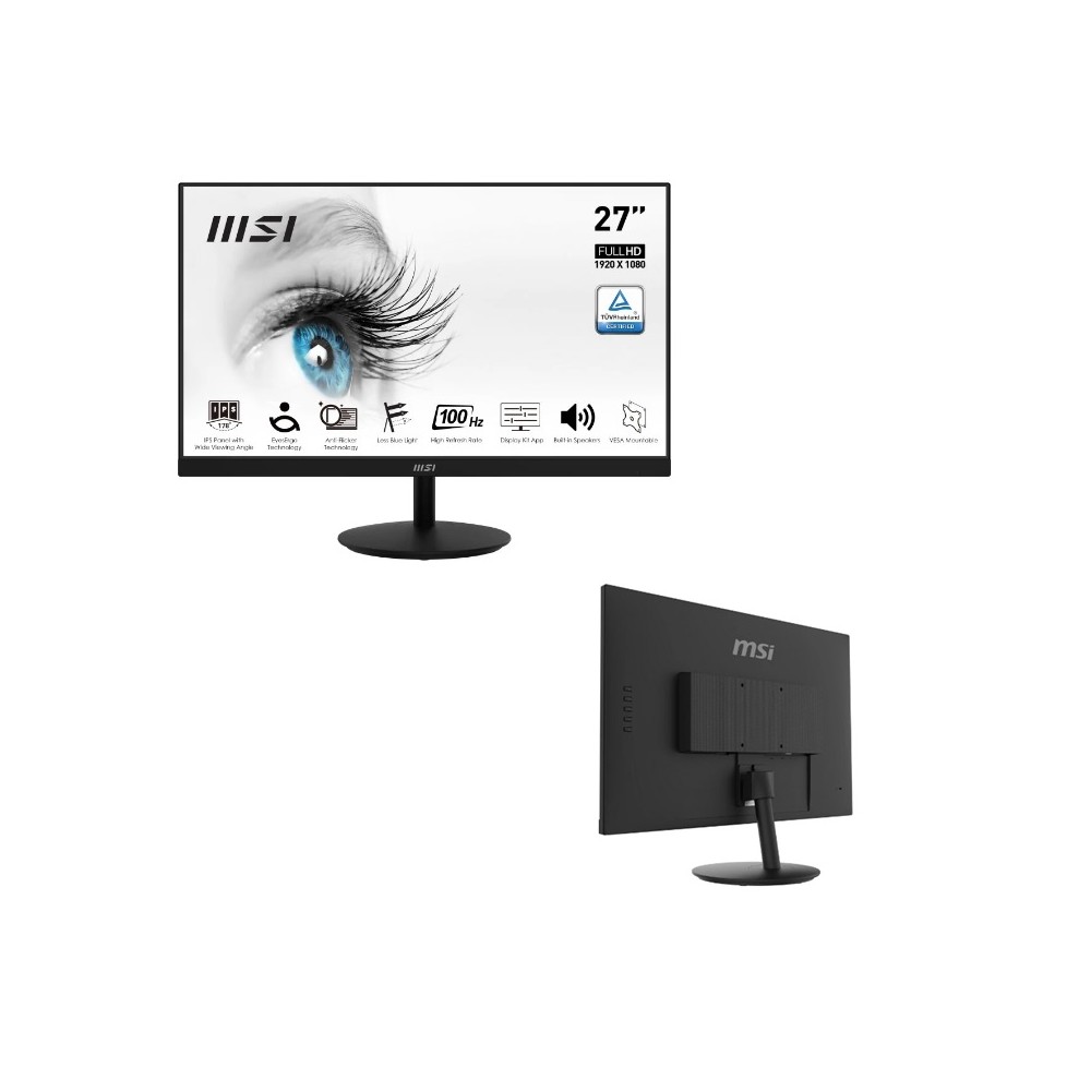 MONITOR/PANTALLA MSI PRO MP271A 27  LED IPS FULLHD 100HZ NEGRO