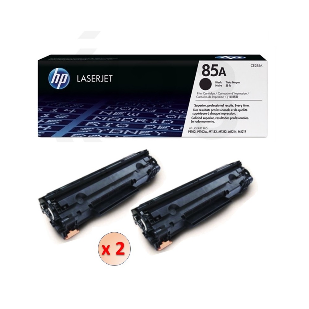 PACK 2 TÓNER HP LASERJET 85A NEGRO CE285AD