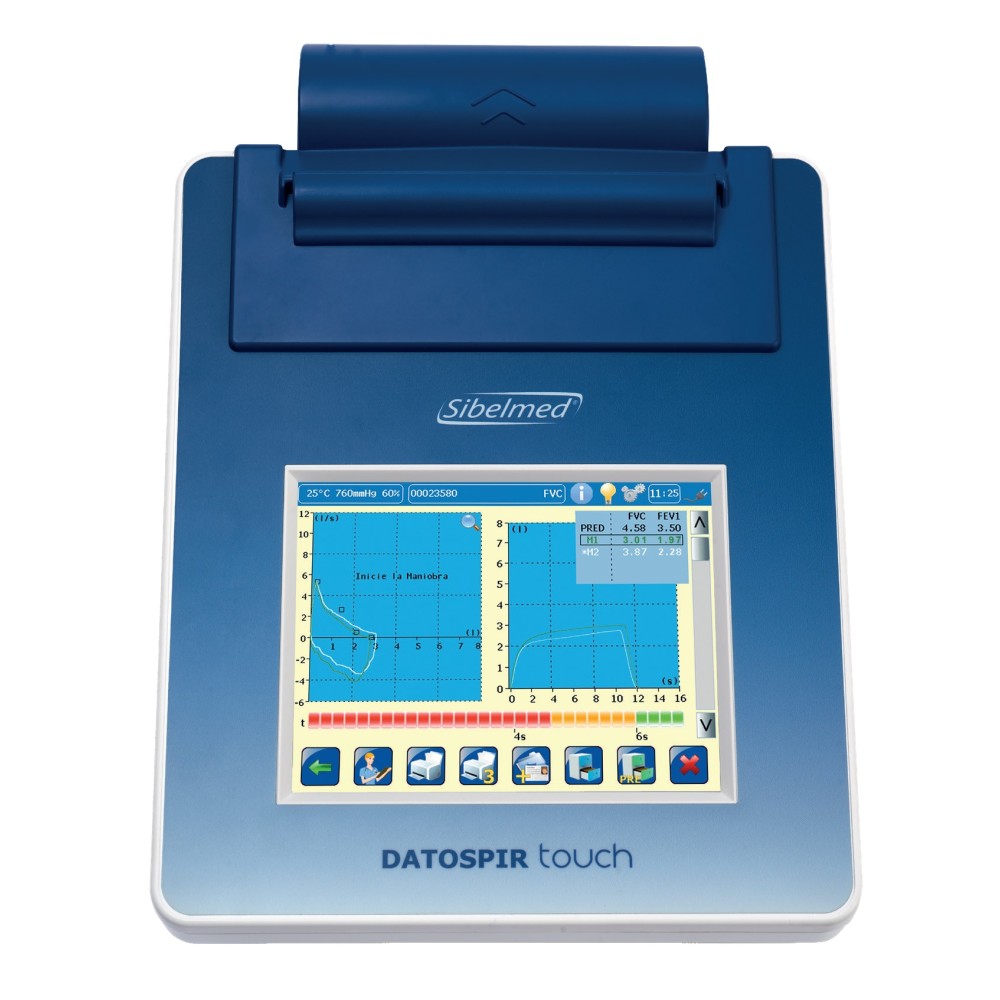 ESPIRÓMETRO DATOSPIR TOUCH DIAGNOSTIC T SIBELMED   SOFTWARE W20S   BLUETOOTH