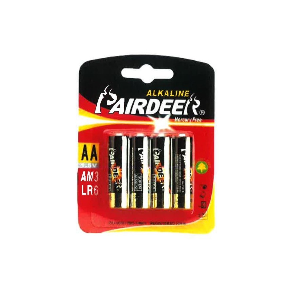 PILAS AA TIPO LR-6 PAIRDEER (BLISTER 4 UDS)