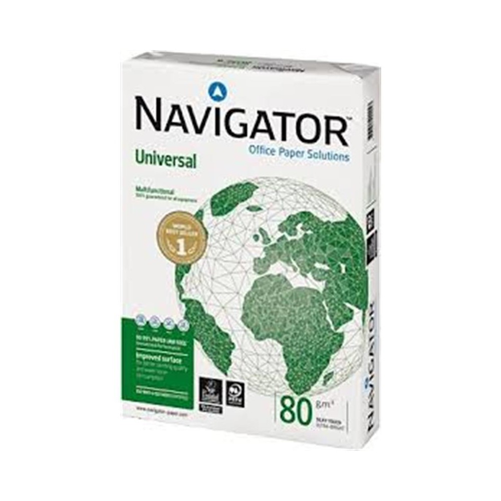 PAPEL UNIVERSAL MULTIFUNCIÓN A4 80 GR  NAVIGATOR (CAJA DE 5 PAQ  DE 500 HOJAS)